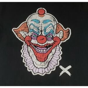 Halloween Evil Scary Killer CLOWN BLACK T SHIRT MEN'S See Photos